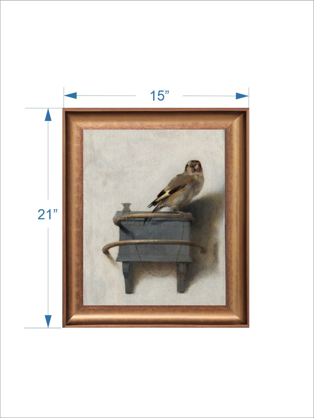 The Vintage Artistry Beige & Greybird Printed Framed Wall Art