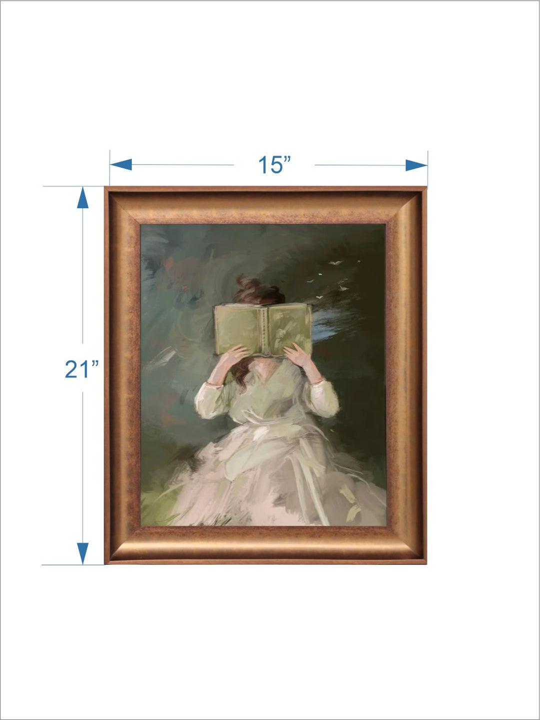 The Vintage Artistry Reading Art Framed Wall Painting