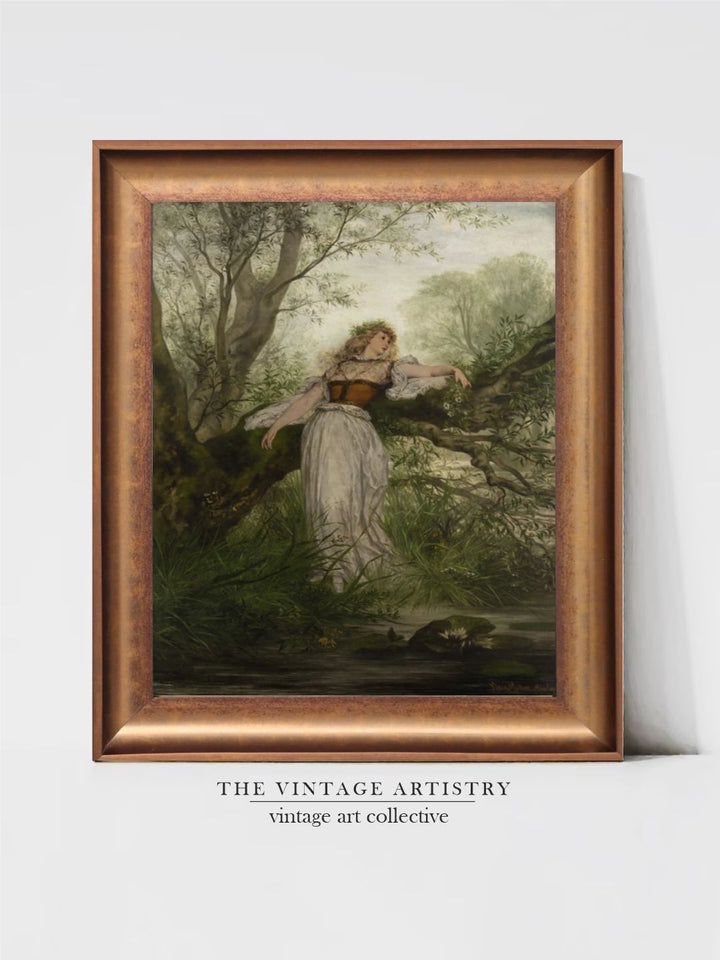 The Vintage Artistry Green & Brownprintable Painting Wall Art