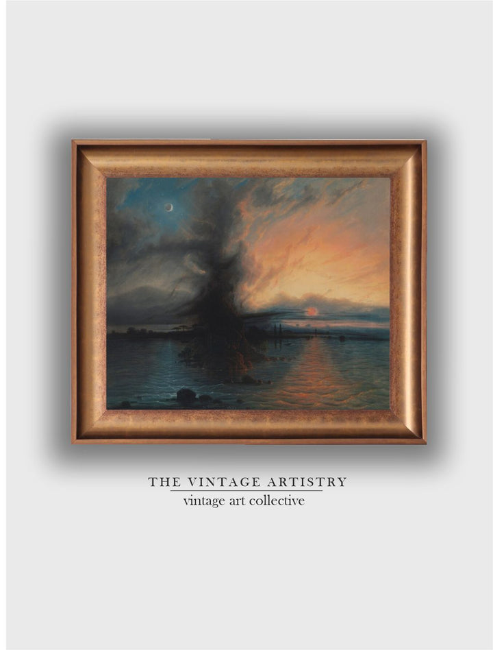 The Vintage Artistry Brown & Black Religious Painting Wall Art