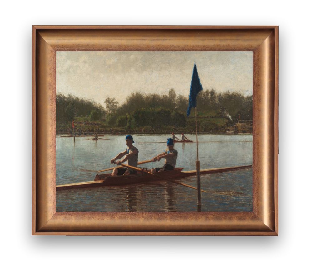 The Vintage Artistry Brown The Biglin Brothers Turning The Stake Wall Art