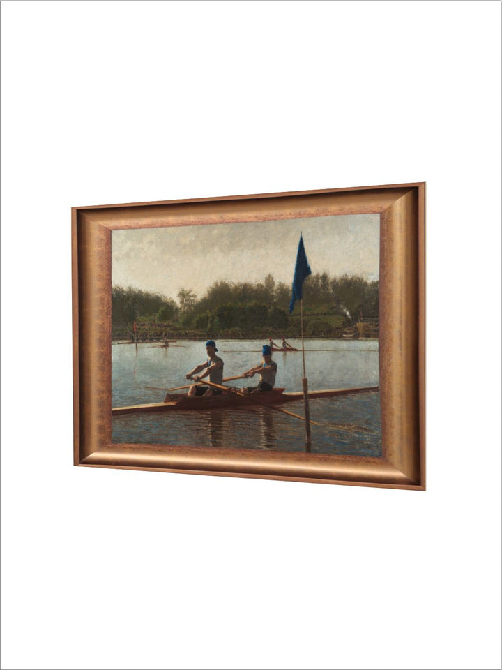 The Vintage Artistry Brown The Biglin Brothers Turning The Stake Wall Art