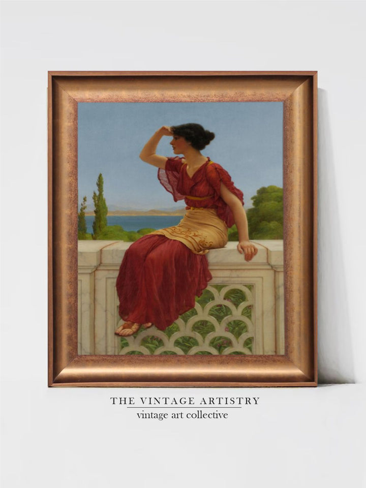 The Vintage Artistry Blue & Brown Famous Paintings Wall Art