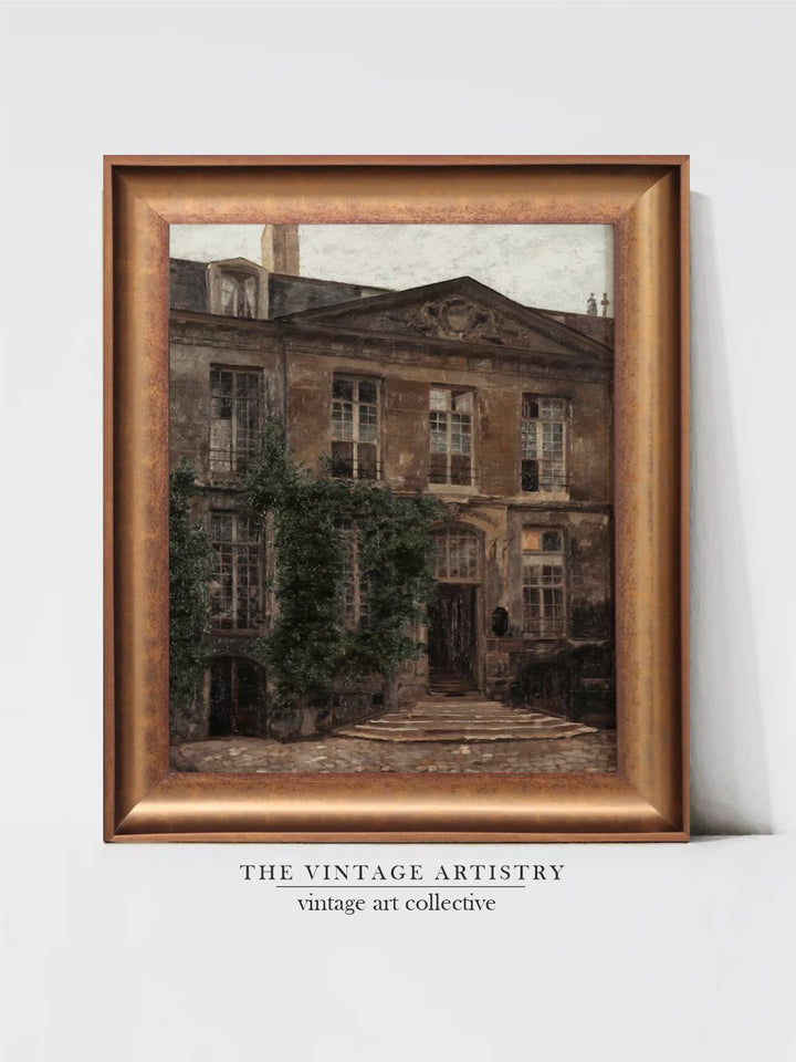 The Vintage Artistry French Wooden Framed Wall Painting