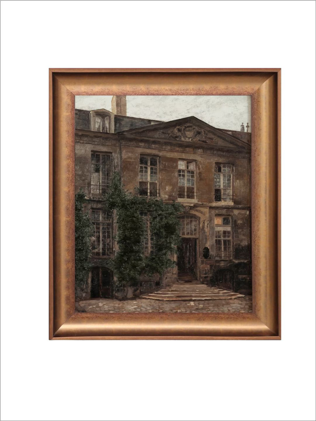 The Vintage Artistry French Wooden Framed Wall Painting