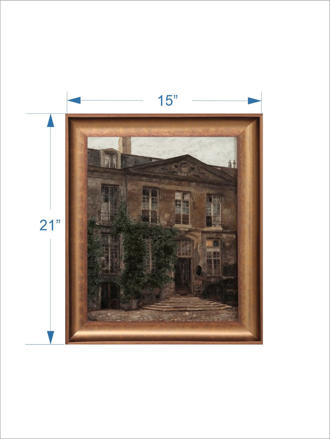 The Vintage Artistry French Wooden Framed Wall Painting