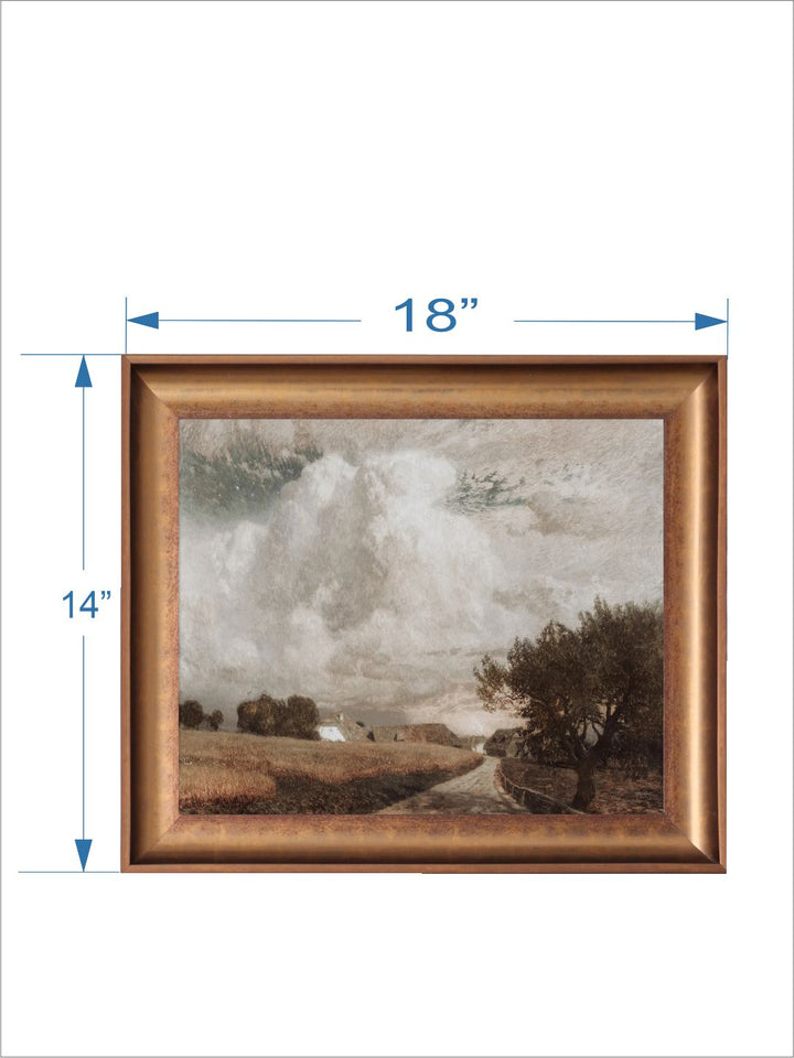 The Vintage Artistry White & Brown Paris Cityscape Painting Wall Art