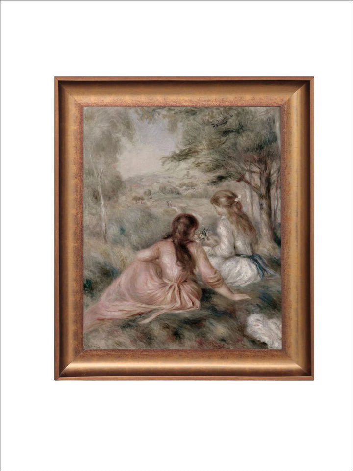 The Vintage Artistry Beige Renoir Painted Wall Art