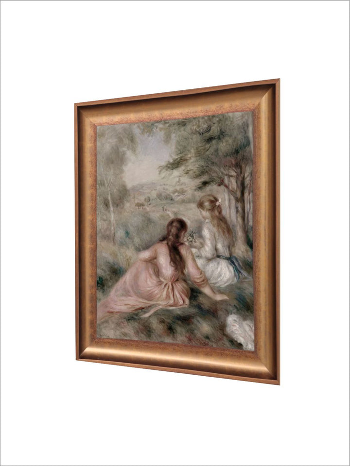 The Vintage Artistry Beige Renoir Painted Wall Art