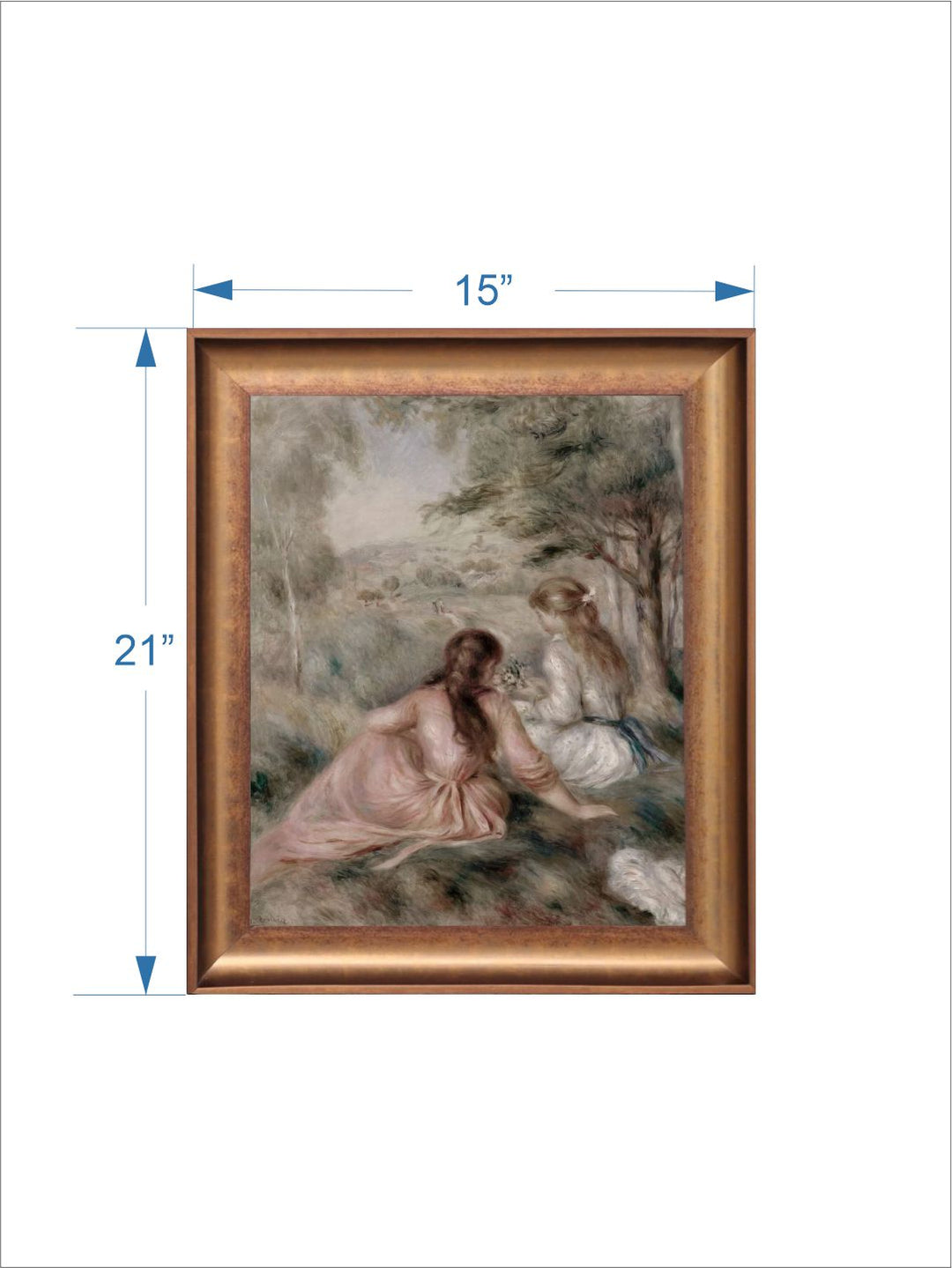 The Vintage Artistry Beige Renoir Painted Wall Art
