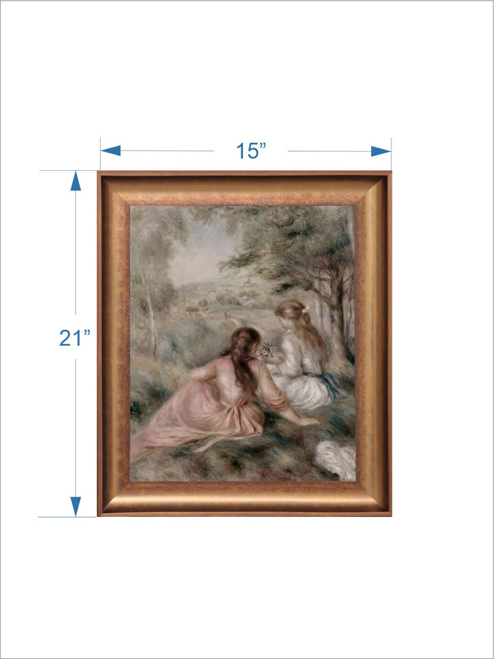The Vintage Artistry Beige Renoir Painted Wall Art