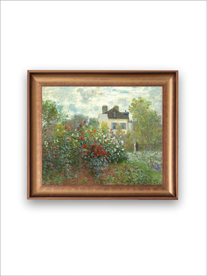 The Vintage Artistry Brown & Green Interior Of Cottage Framed Wall Painting