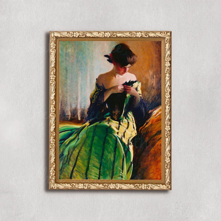 The Vintage Artistry Brown & Green Classic Painting Wall Art