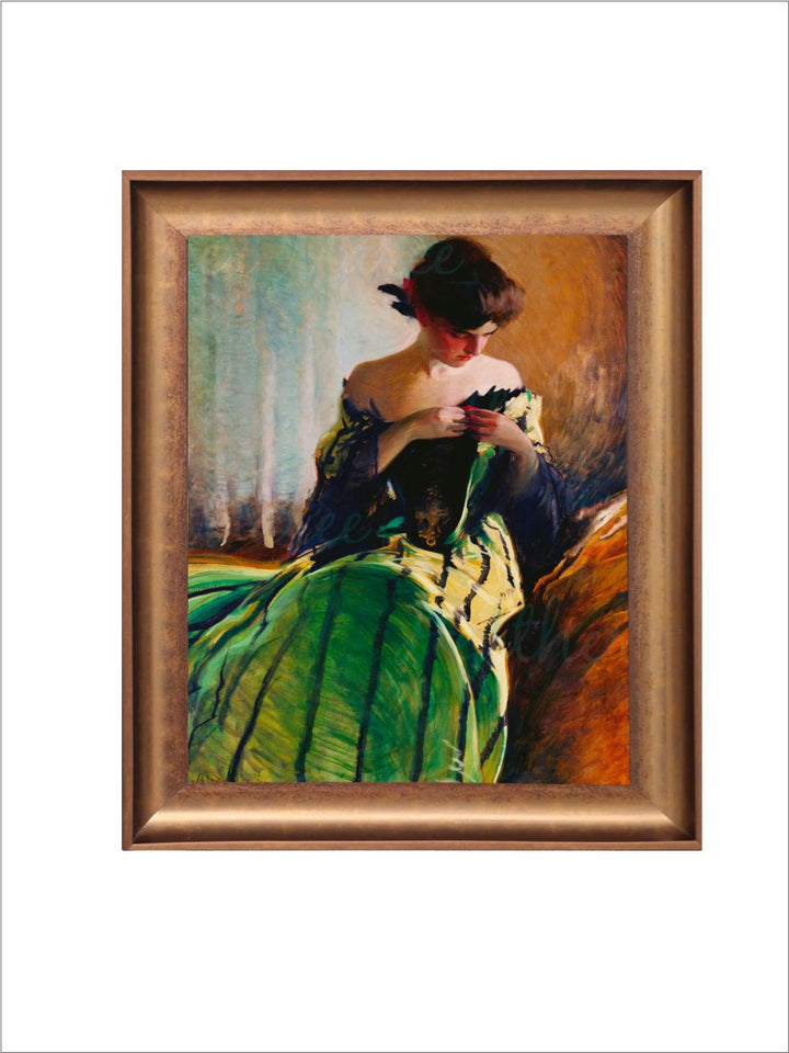 The Vintage Artistry Brown & Green Classic Painting Wall Art