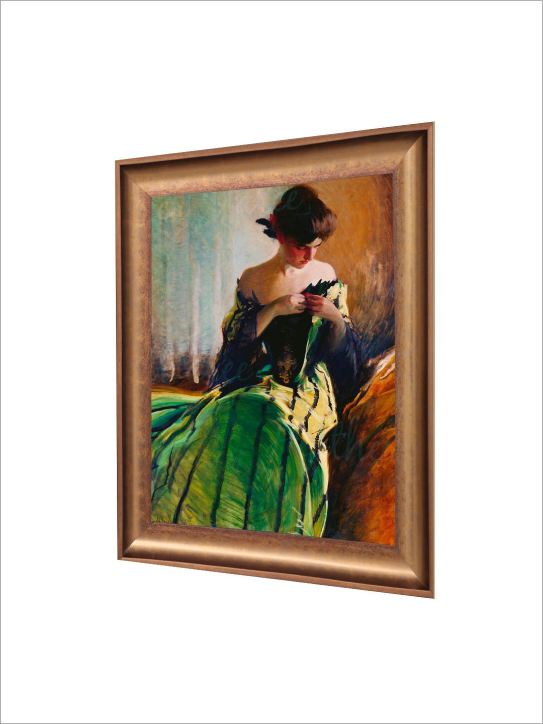 The Vintage Artistry Brown & Green Classic Painting Wall Art
