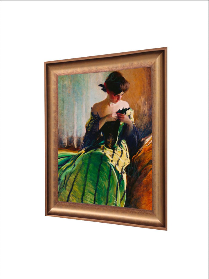 The Vintage Artistry Brown & Green Classic Painting Wall Art