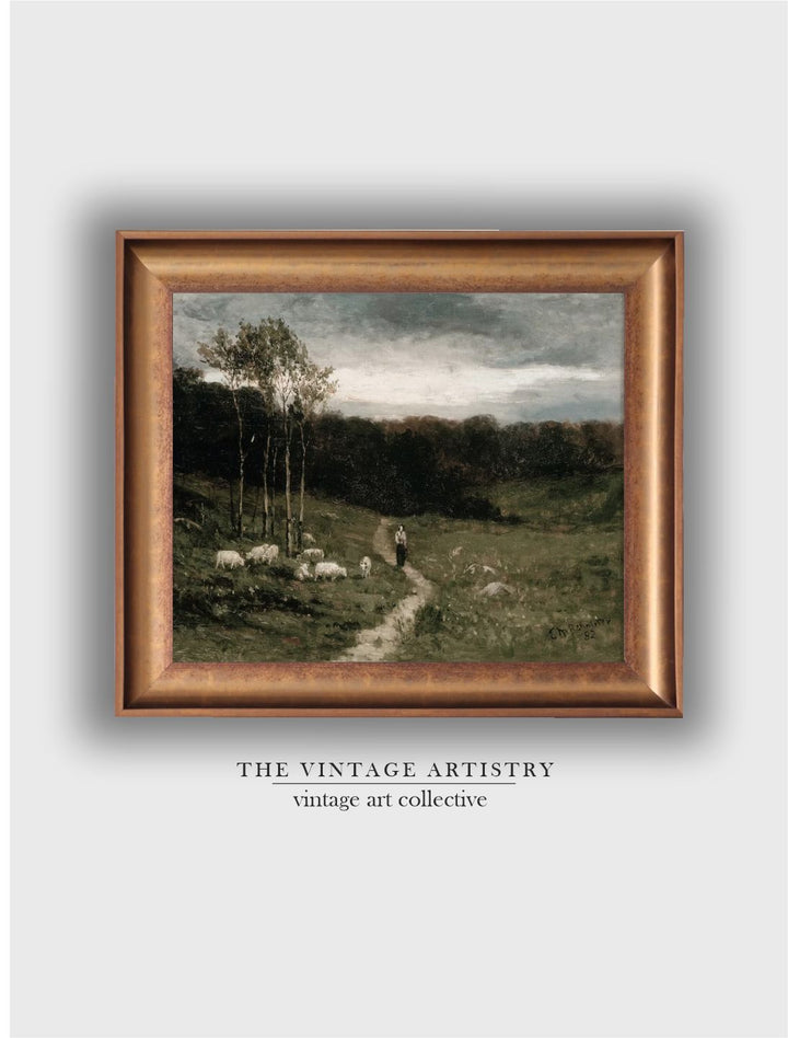 The Vintage Artistry Landscape Digital Painted Wall Art
