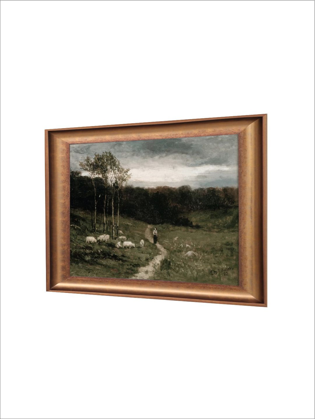 The Vintage Artistry Landscape Digital Painted Wall Art