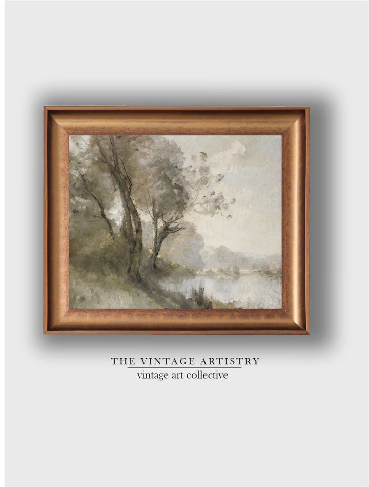 The Vintage Artistry Brown River Painting Wall Art