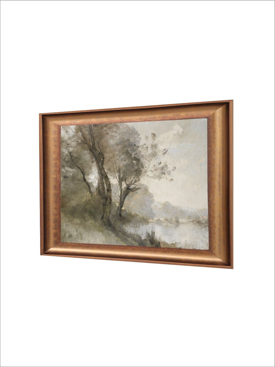 The Vintage Artistry Brown River Painting Wall Art