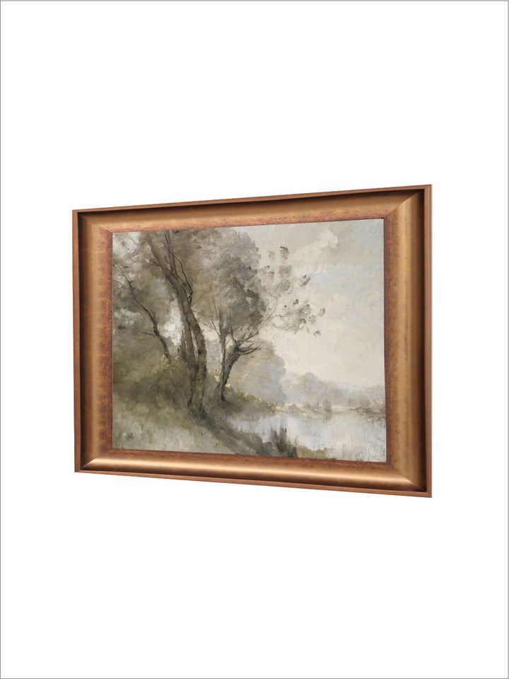 The Vintage Artistry Brown River Painting Wall Art