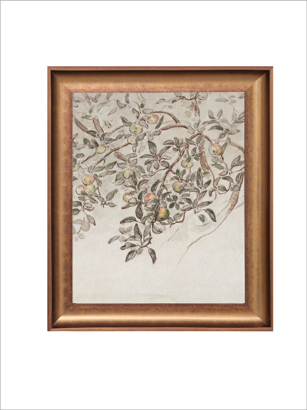 The Vintage Artistry Brown & Beige Antique Botanical Painting Wall Art