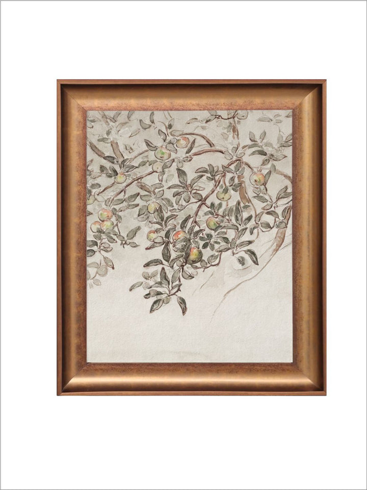 The Vintage Artistry Brown & Beige Antique Botanical Painting Wall Art