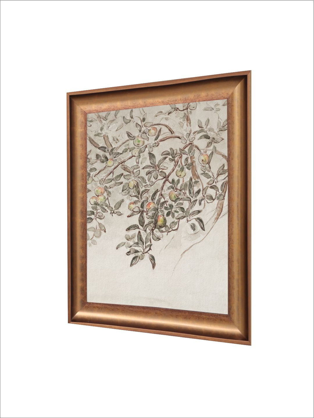 The Vintage Artistry Brown & Beige Antique Botanical Painting Wall Art