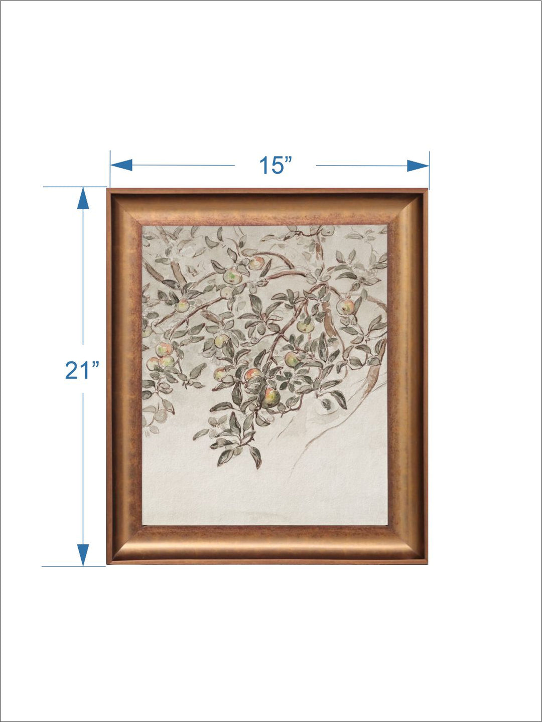 The Vintage Artistry Brown & Beige Antique Botanical Painting Wall Art