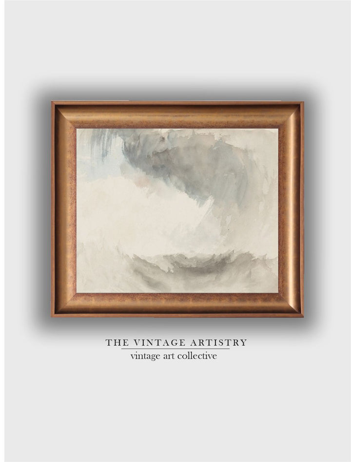 The Vintage Artistry Brown & White Largemuted Wooden Framed Wall Painting