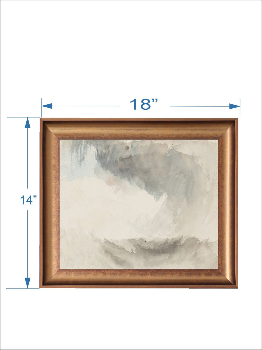 The Vintage Artistry Brown & White Largemuted Wooden Framed Wall Painting