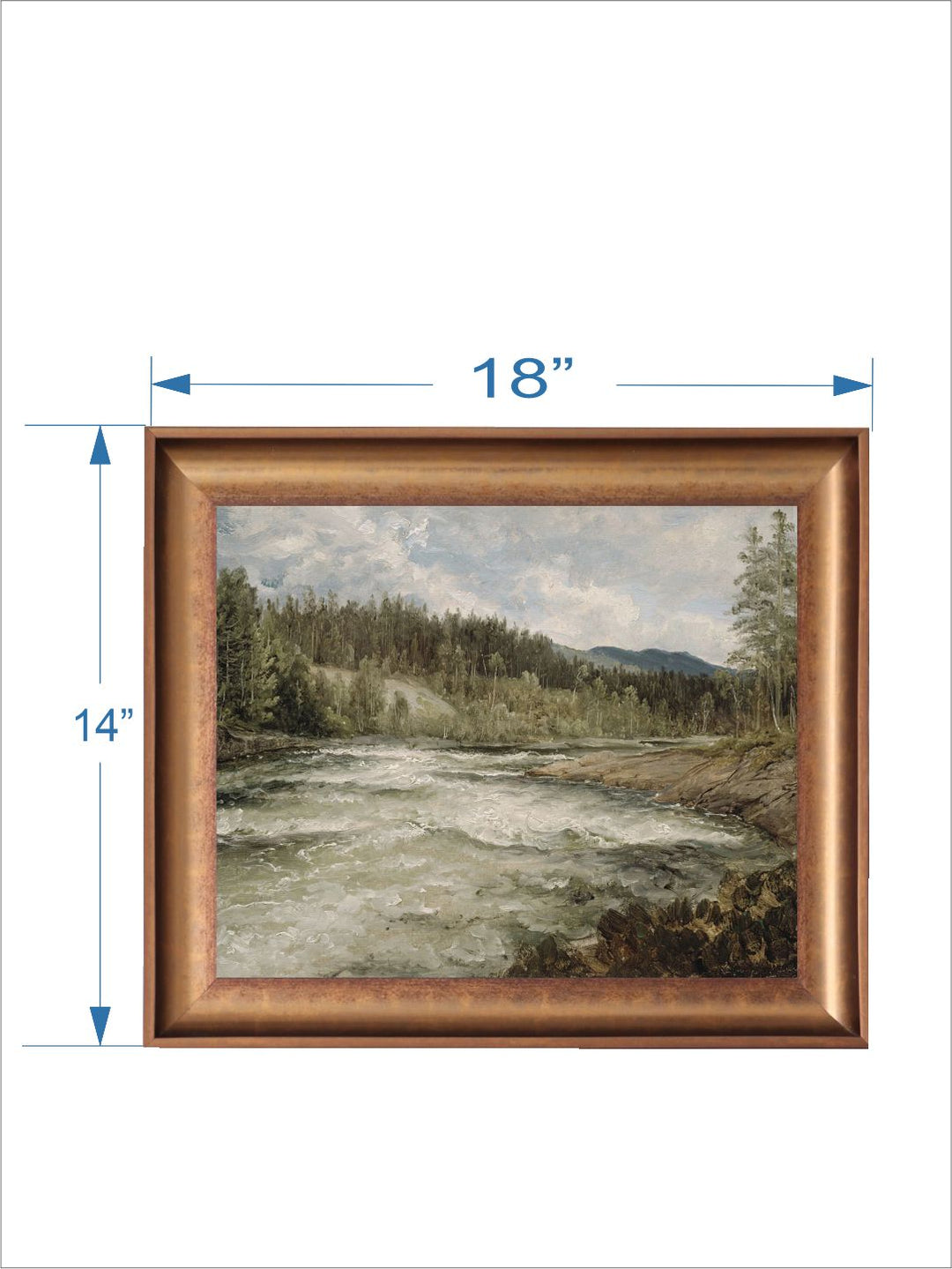 The Vintage Artistry A Wild Mountain Forestpainting