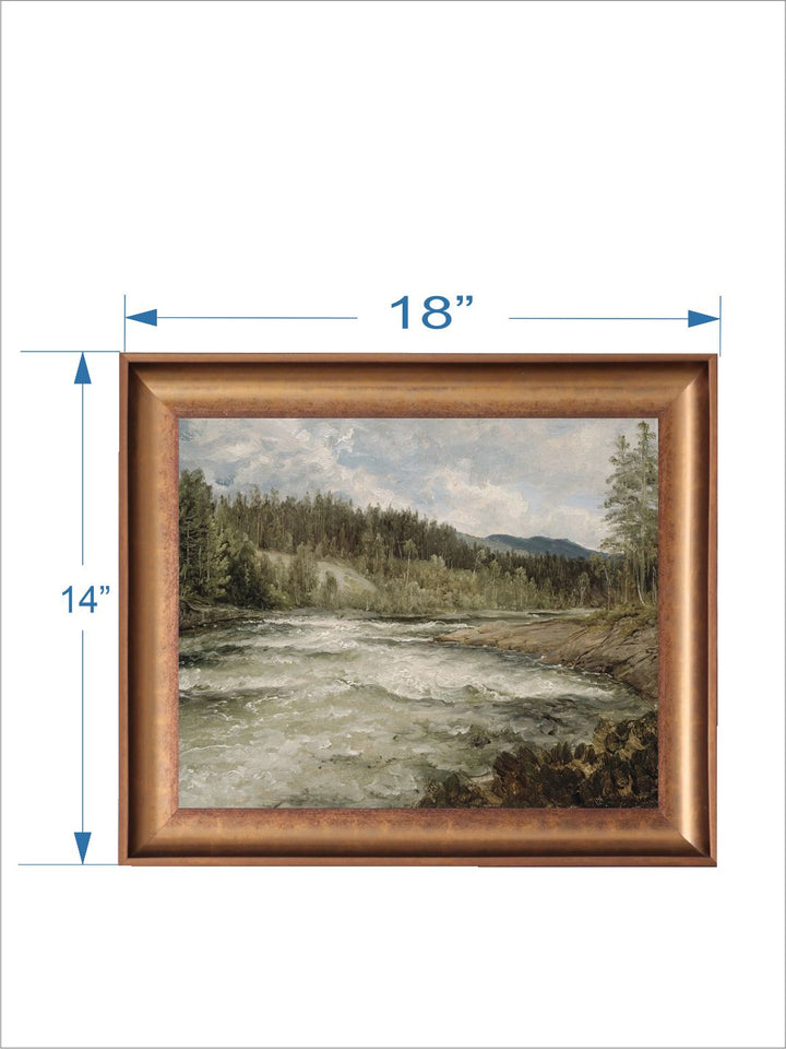 The Vintage Artistry A Wild Mountain Forestpainting