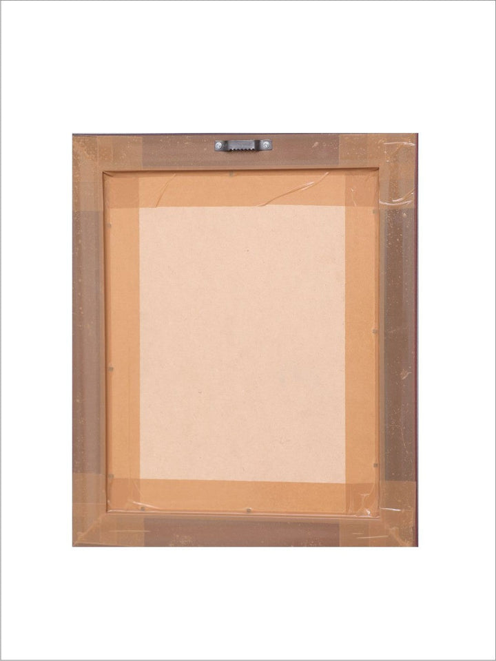 The Vintage Artistry Brown & Greenbirds Wall Painting With Frame