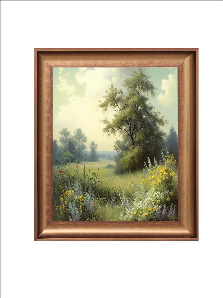 The Vintage Artistry Landscape Flower Meadow Wall Art