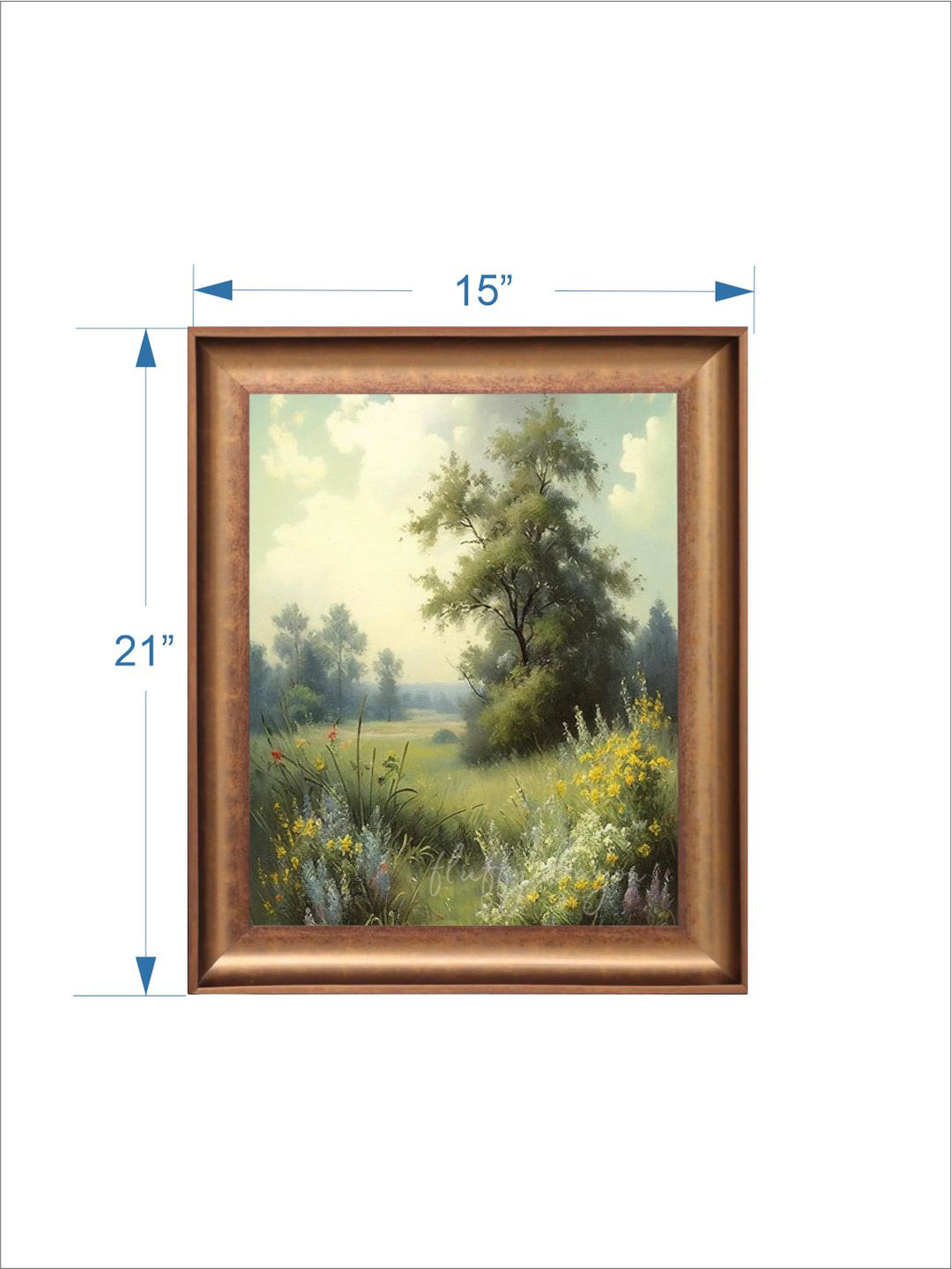 The Vintage Artistry Landscape Flower Meadow Wall Art
