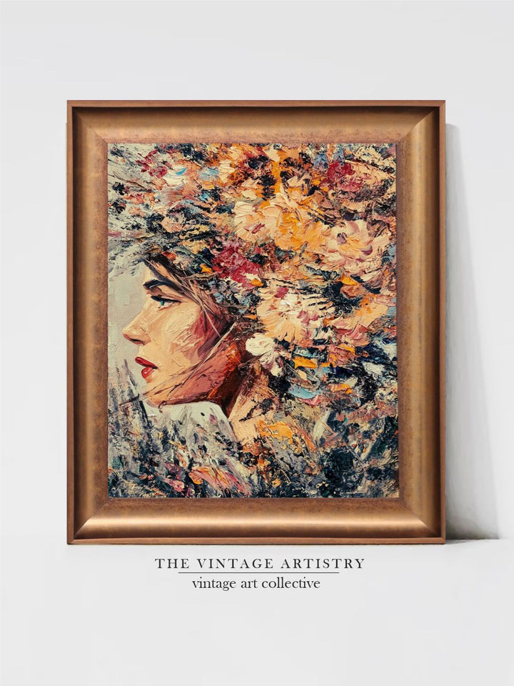 The Vintage Artistry Brown & Blackwoman Wooden Framed Wall Art