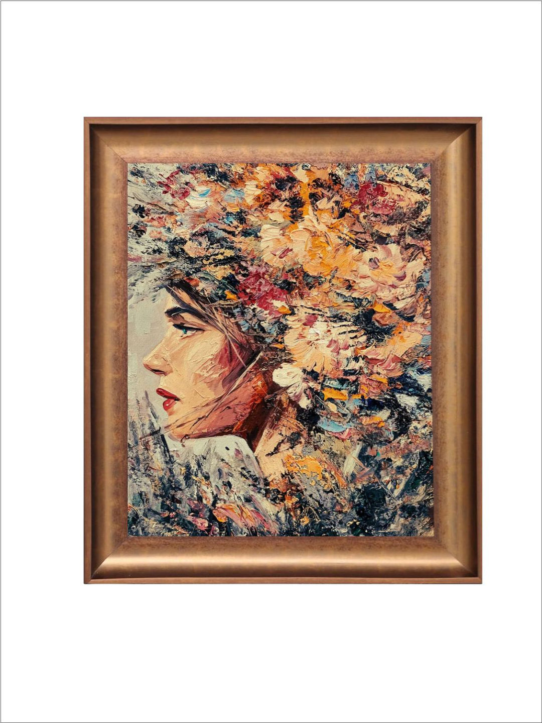 The Vintage Artistry Brown & Blackwoman Wooden Framed Wall Art