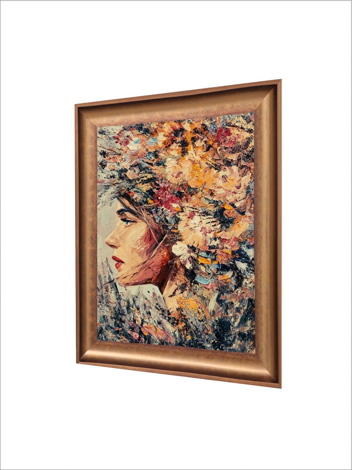 The Vintage Artistry Brown & Blackwoman Wooden Framed Wall Art
