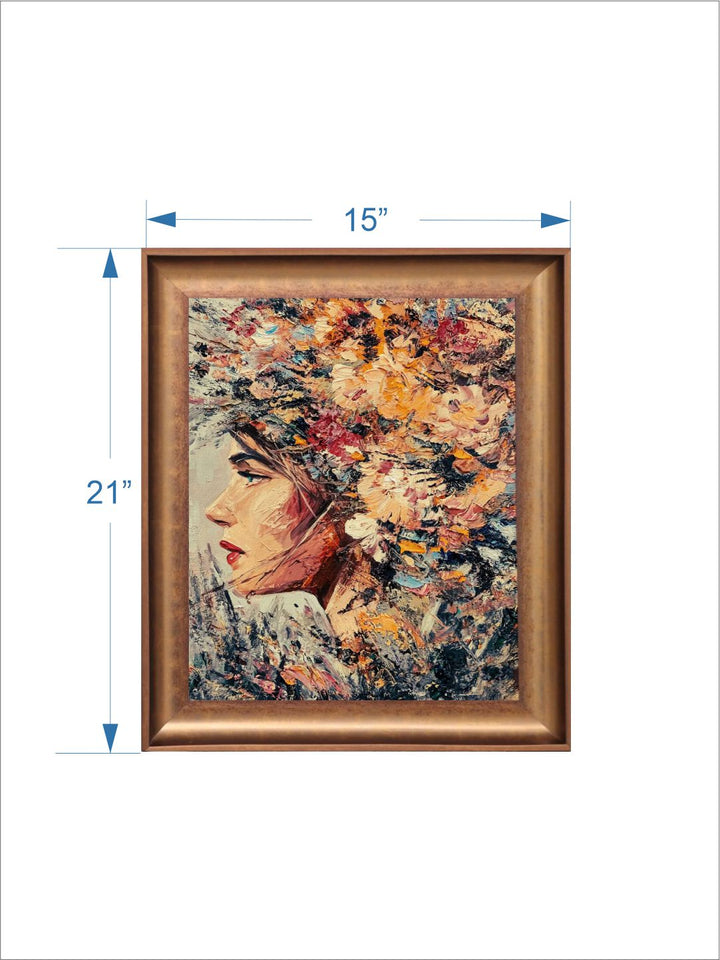 The Vintage Artistry Brown & Blackwoman Wooden Framed Wall Art