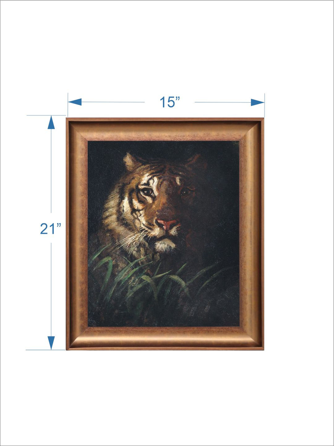 The Vintage Artistry Tiger Painting Wall Art