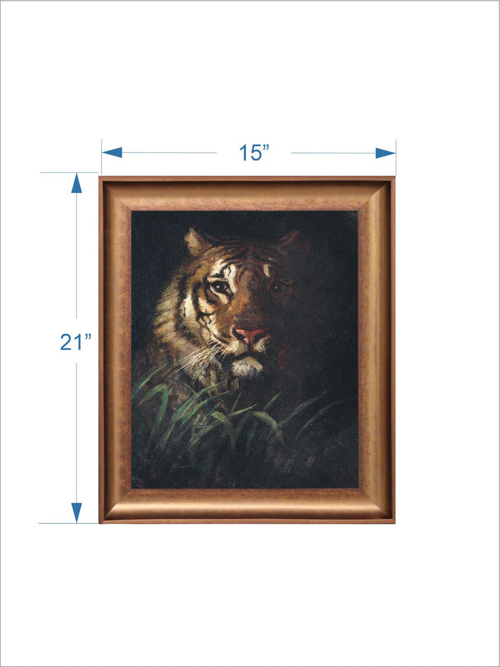 The Vintage Artistry Tiger Painting Wall Art