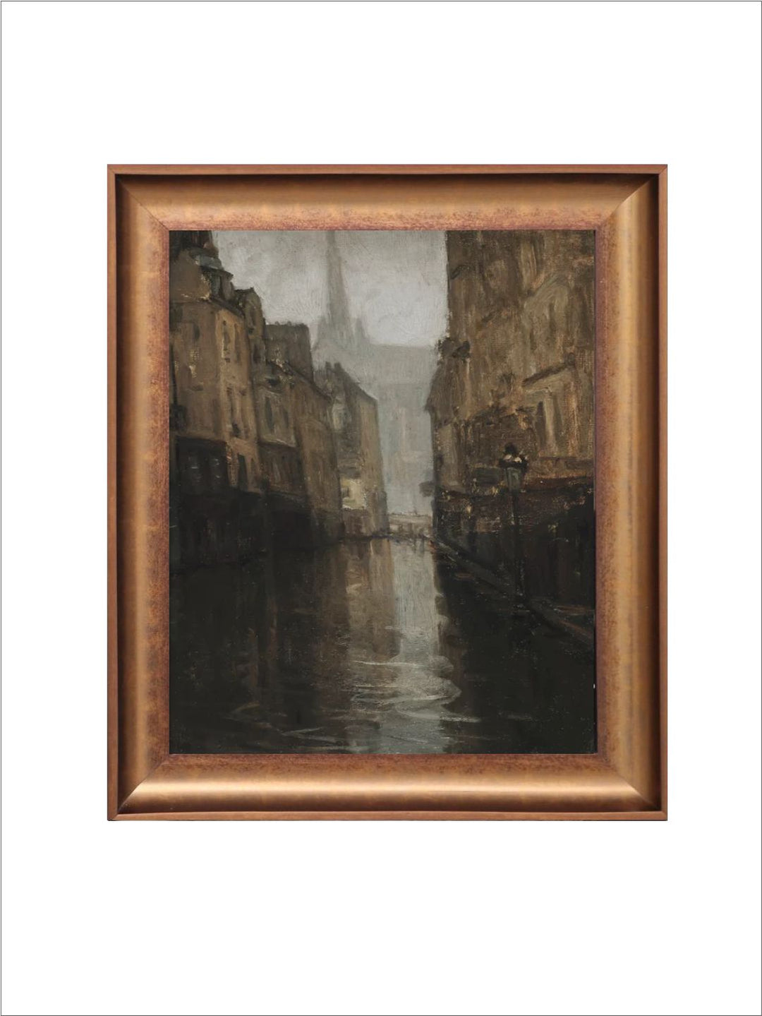 The Vintage Artistry Brown & Beigefrench Framed Wall Painting