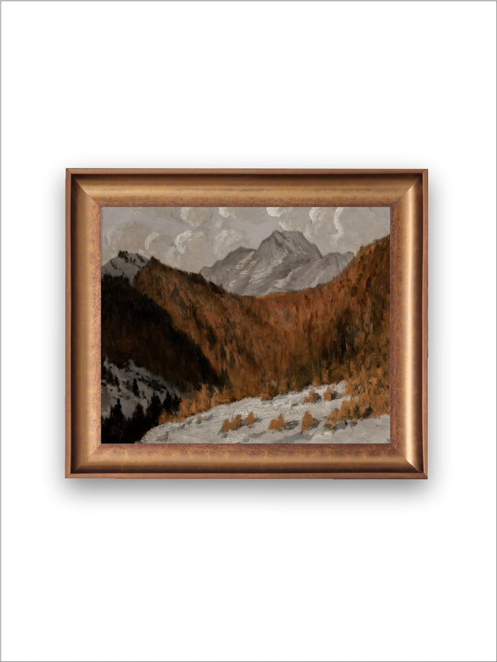 The Vintage Artistry Brown & Whitelandscape Printed Framed Wall Art