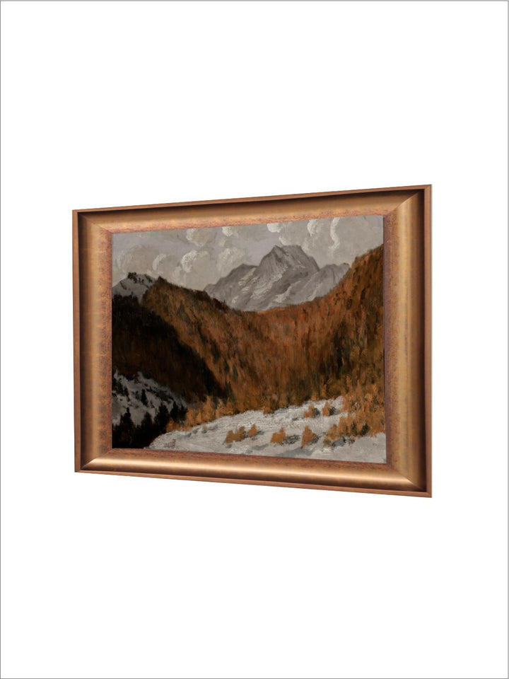 The Vintage Artistry Brown & Whitelandscape Printed Framed Wall Art