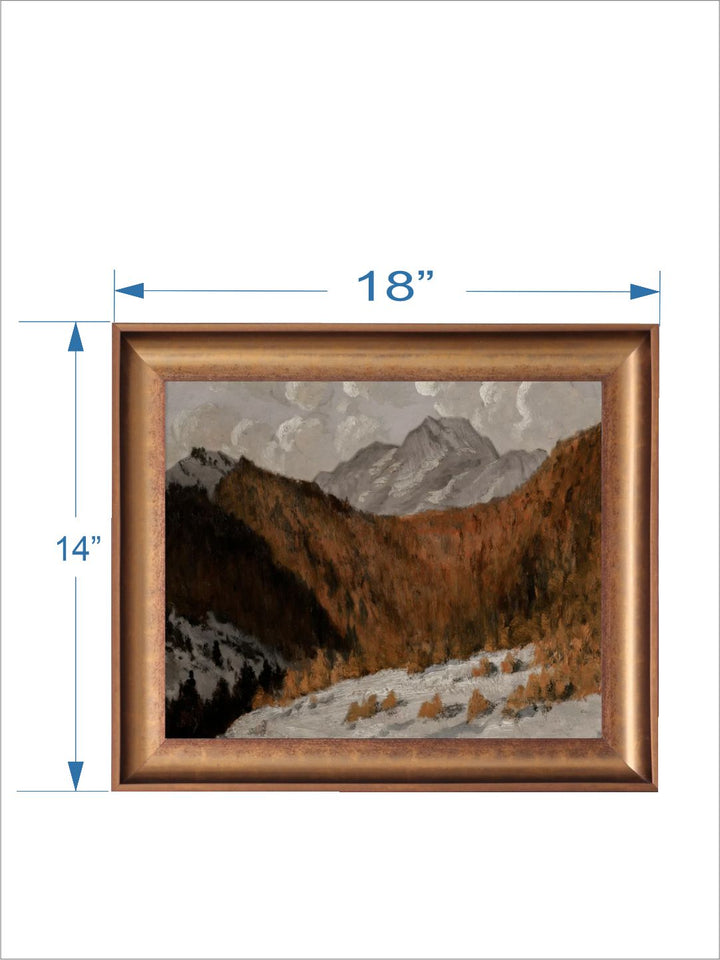 The Vintage Artistry Brown & Whitelandscape Printed Framed Wall Art