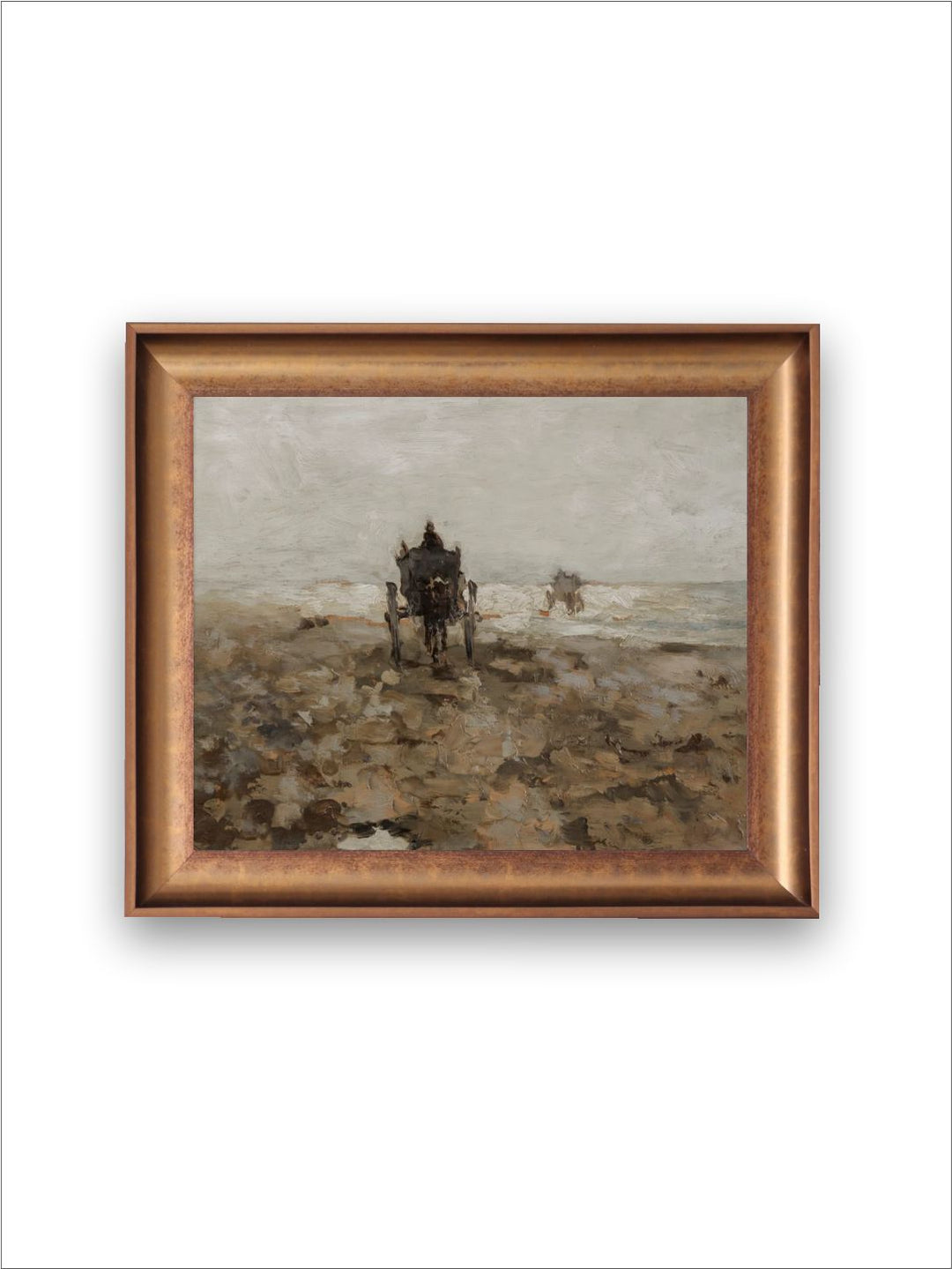 The Vintage Artistry Brown & Green European Wooden Framed Wall Painting