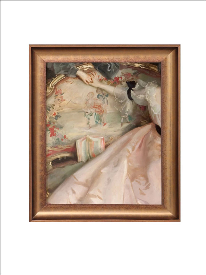 The Vintage Artistry Green & Brown Old Master Printed Framed Wall Painting