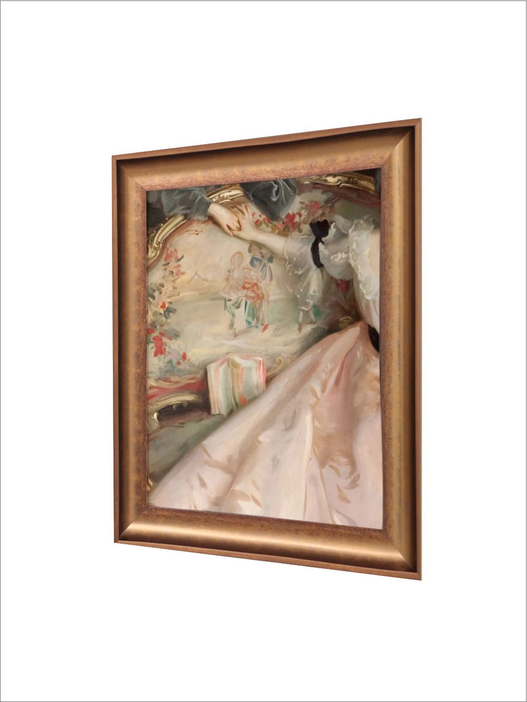 The Vintage Artistry Green & Brown Old Master Printed Framed Wall Painting