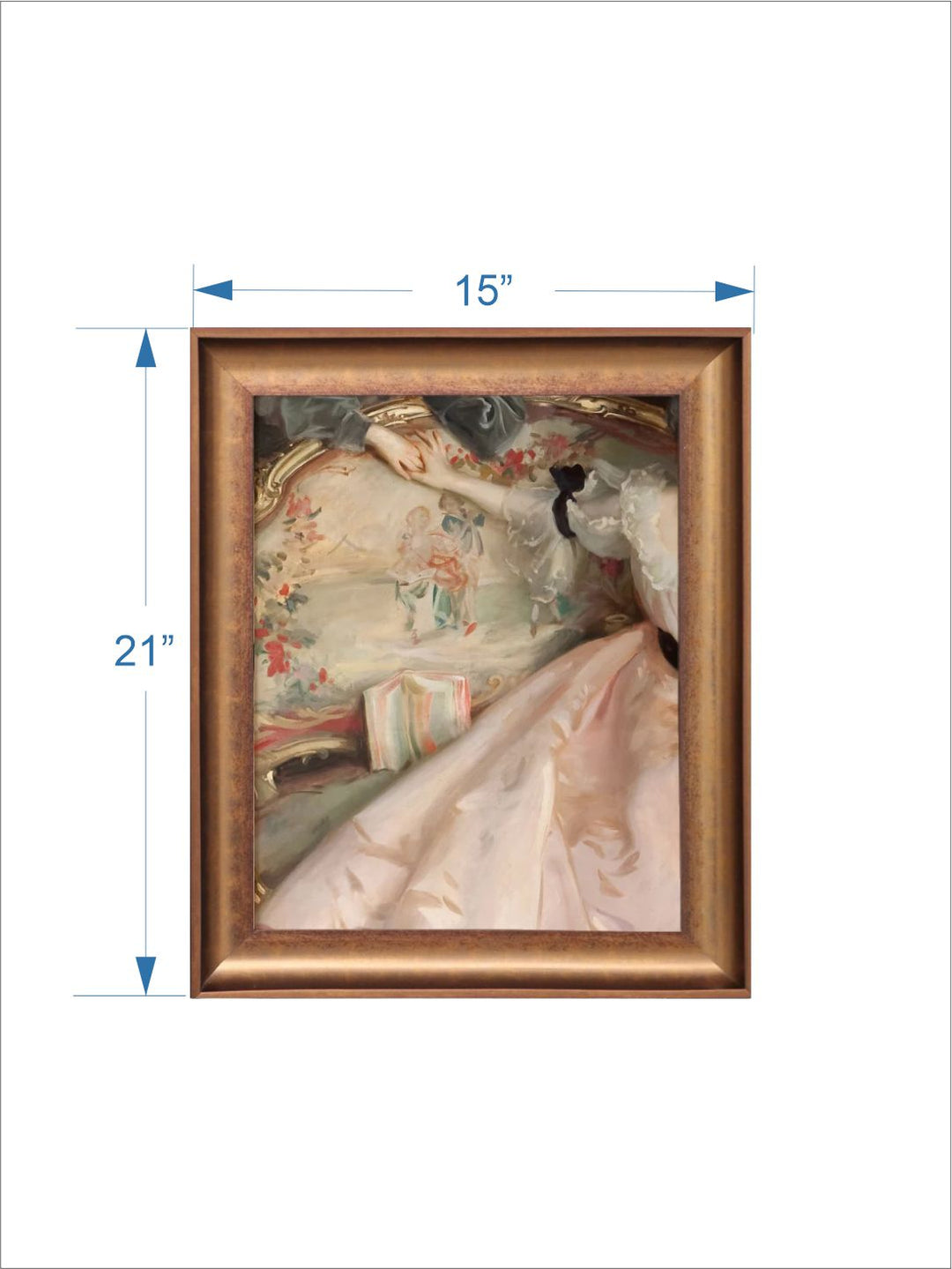 The Vintage Artistry Green & Brown Old Master Printed Framed Wall Painting
